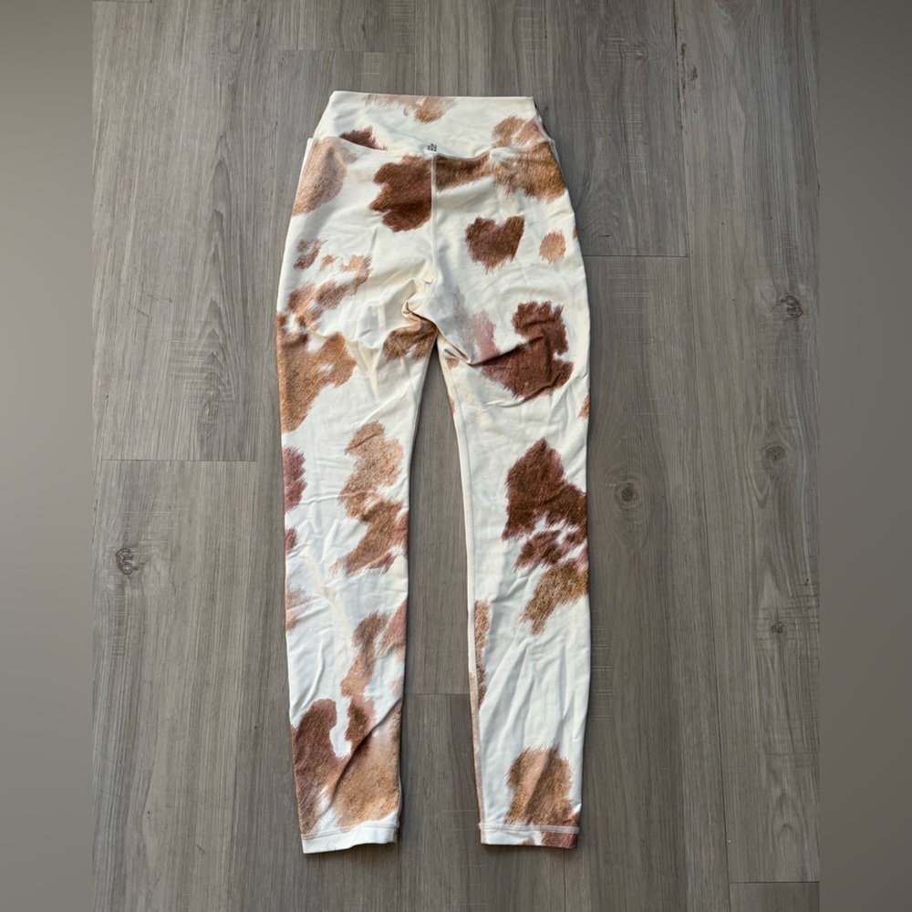 WeWoreWhat Brown and White Patterned Leggings - Picture 3 of 9
